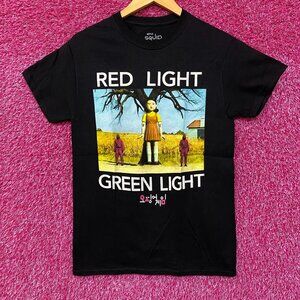 Squid Game Red Light Green Light Netflix Show T-Shirt Small